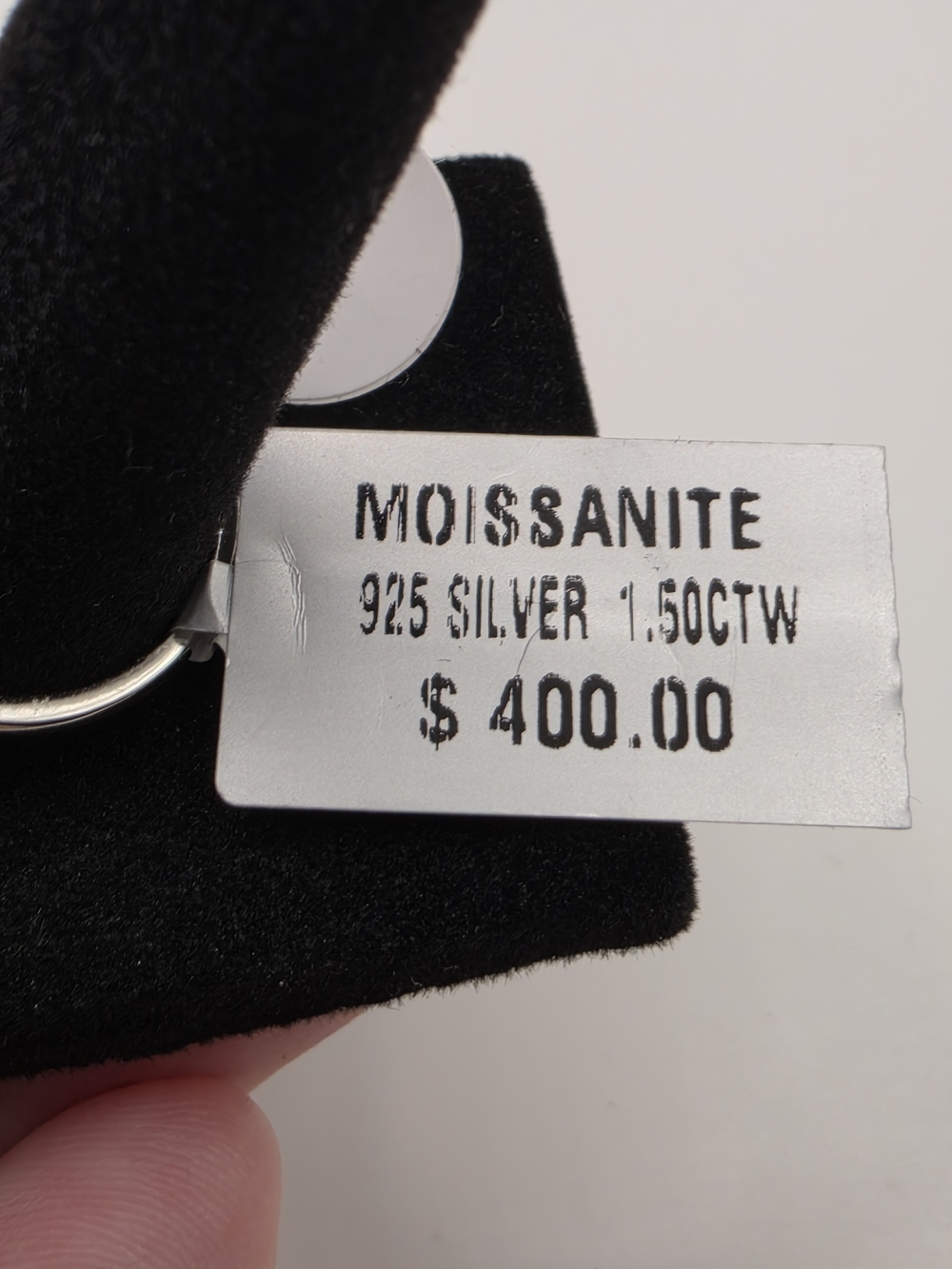 Moissanite Cross Ring S925 Size 7 - Picture 4 of 9